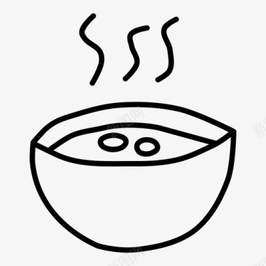 汤熏汤晚餐图标图标