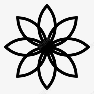 花茎植物图标图标