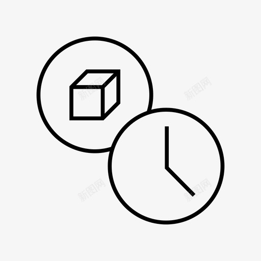 包装交付计划时间装运图标svg_新图网 https://ixintu.com 产品 产品方案 包装交付计划 包裹 截止日期 时间 装运 过期 项目