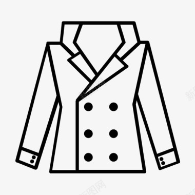 外套服装夹克图标图标