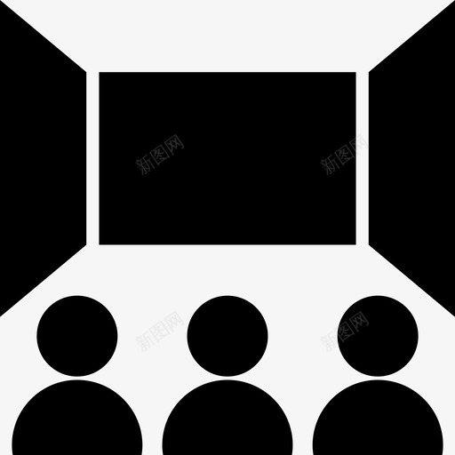 电影院观众电影图标svg_新图网 https://ixintu.com 剧院 电影 电影厅 电影院 观众