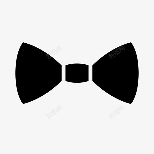 领结款式男士图标svg_新图网 https://ixintu.com 时尚 服装 款式 正式 男士 衣服 衣服和配件 配件 领结