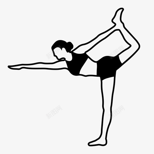 瑜伽运动冥想图标svg_新图网 https://ixintu.com 亚洲 健身 冥想 印度 女人 女孩 提升 瑜伽 身体 运动