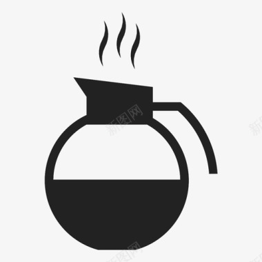 水壶早餐咖啡图标图标
