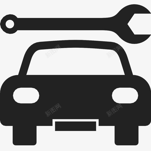 汽车修理扳手维修图标svg_新图网 https://ixintu.com 修理 扳手 技术检查 汽车修理 维修 车身修理