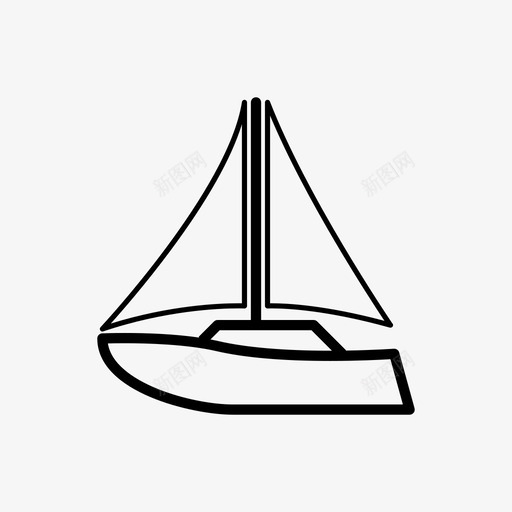 帆船旅游海洋图标svg_新图网 https://ixintu.com 帆船 旅游 旅行 桅杆 水 浮子 海洋 码头 船 船体