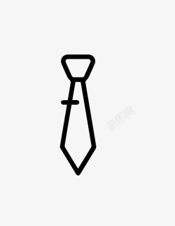 领带夹领带正式正装图标高清图片