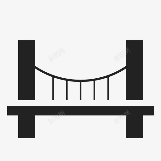 桥梁高架桥立交桥图标svg_新图网 https://ixintu.com 基础设施 工程 建筑 桥梁 渡槽 立交桥 高架桥