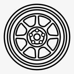 轮动轴承调谐轮汽车驱动图标高清图片