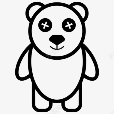 熊泰迪熊动物图标图标