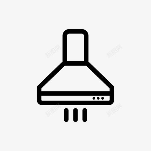 排气罩破产烧坏图标svg_新图网 https://ixintu.com 厨房用具薄 大便 废气 排气罩 烧坏 破产 虚弱