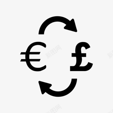 货币兑换英镑货币图标图标