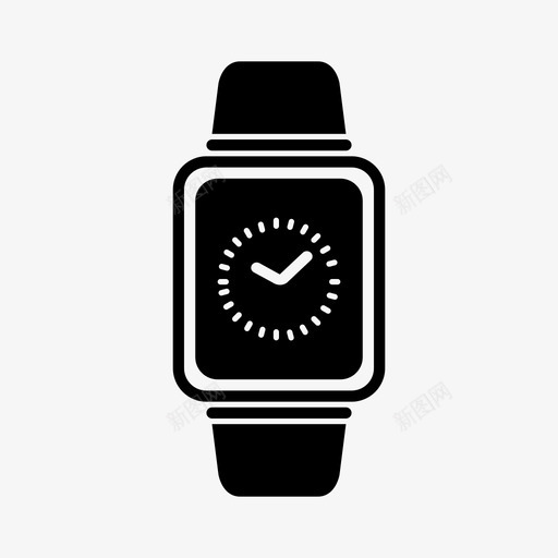 applewatch手表时间图标svg_新图网 https://ixintu.com applewatch iwatch 分钟 小时 应用程序 手表 时钟 时间 智能手表