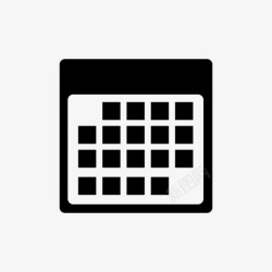 月工作总结模板日历日程表计划器图标高清图片