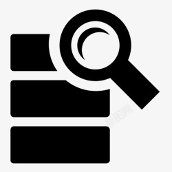 联系人数据库数据库服务器搜索图标高清图片