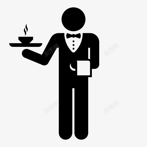 服务员餐厅人图标svg_新图网 https://ixintu.com 人 吃的 咖啡 服务员 男人 男人的变化 辣妹 食物 餐厅