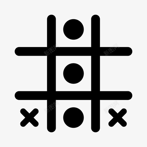 tictactoe文章游戏图标svg_新图网 https://ixintu.com tictactoe 对象 文章 材料 游戏 项目