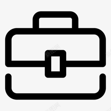 行李箱工作投资组合图标图标