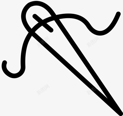 采购产品针针和线缝纫图标svg_新图网 https://ixintu.com swe 清洁 缝纫 缝纫配件 缝纫针 采购产品针 针和线