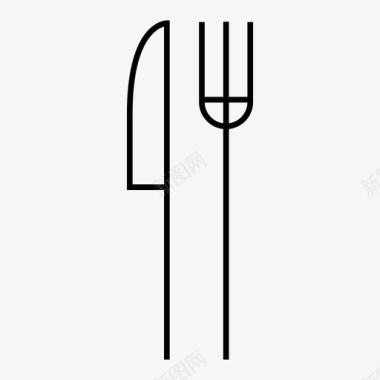 餐刀餐厅食物图标图标
