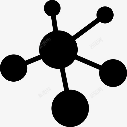 分子原子通讯图标svg_新图网 https://ixintu.com 分子 化合物 原子 结构 连接 通讯 链接