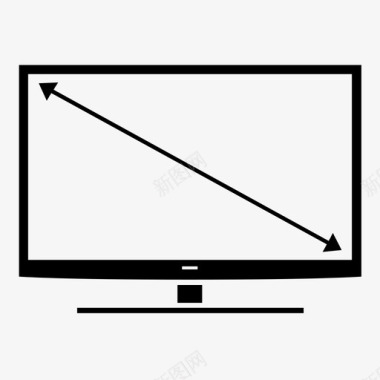 电视平板电视全屏图标图标