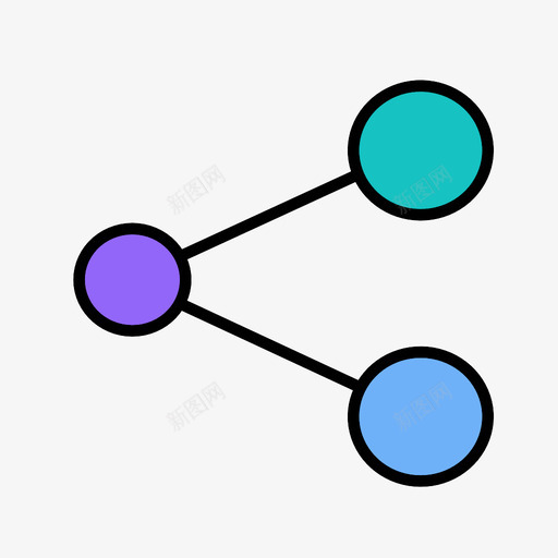 分享社交媒体图标svg_新图网 https://ixintu.com 关怀 分享 合作 团队 媒体 社交 社区 联合 链接