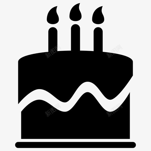 蛋糕生日生日蛋糕图标svg_新图网 https://ixintu.com 带蜡烛的蛋糕 庆祝活动 派对 甜点 生日 生日蛋糕 糖果 蛋糕