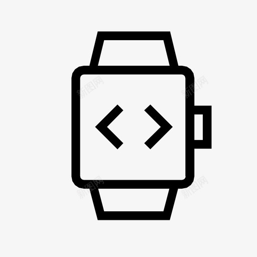 智能手表腕表可穿戴设备图标svg_新图网 https://ixintu.com 代码 可穿戴设备 小时 应用程序 技术 数据 时钟 智能手表 腕表