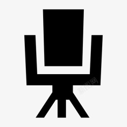 靠垫椅椅子客厅椅三脚架图标高清图片