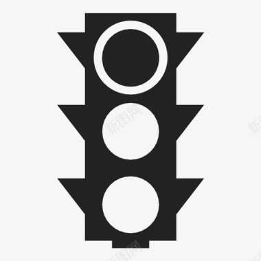 红绿灯停车信号机图标图标
