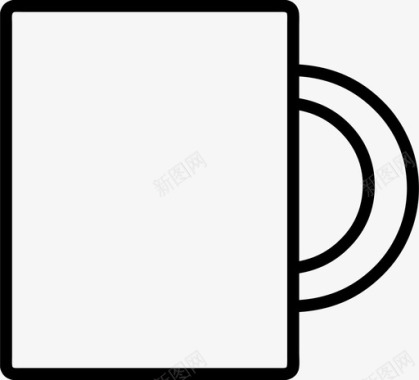 咖啡杯杯子把手图标图标