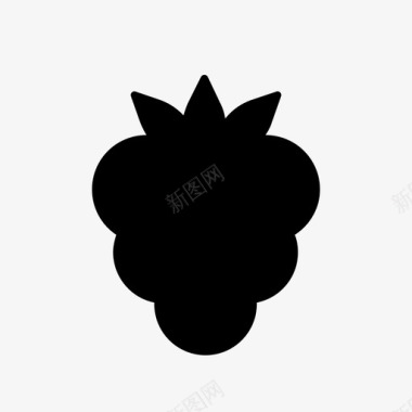 覆盆子黑莓荆棘图标图标
