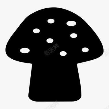 蘑菇全食蔬菜图标图标