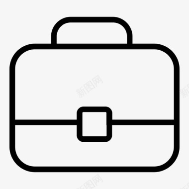 手提箱箱子行李架图标图标