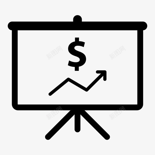 演示货币图表建模图标svg_新图网 https://ixintu.com 地图 大数据分析和统计图标 建模 折线图 演示 营销 货币图表