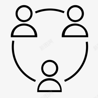 群体用户团队图标图标