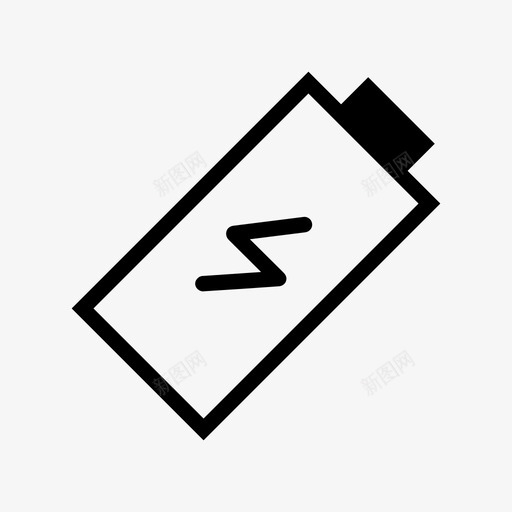 电池电量闪电图标svg_新图网 https://ixintu.com 充电 电池 电池充电 电池电量 电量 闪电