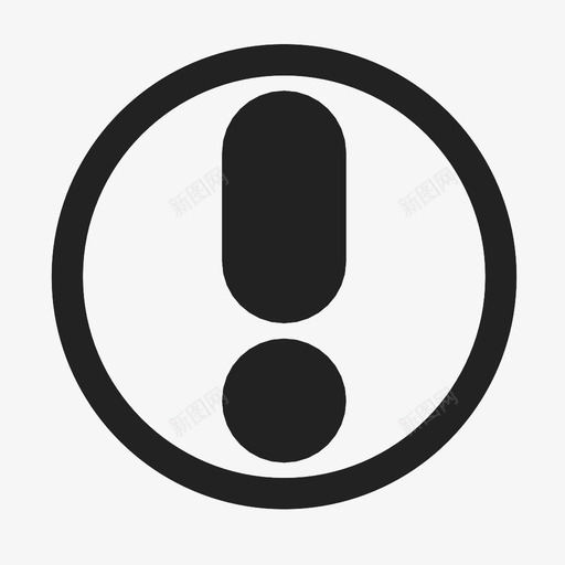警告符号通知图标svg_新图网 https://ixintu.com 图标 标识 注意 符号 警告 警报 通知 错误