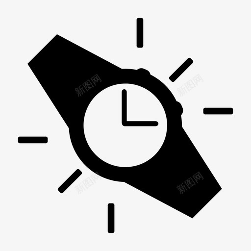 手表腕表振动图标svg_新图网 https://ixintu.com 声音 手表 振动 时间表 腕表 警报 计时器 铃声 闹钟 附件