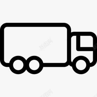 卡车货车旅行图标图标