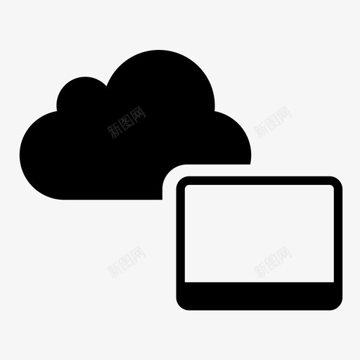 云存储虚拟驱动器上传图标svg_新图网 https://ixintu.com internet mac pc 上传 下载 个人 云存储 存储 屏幕 数据库 虚拟驱动器