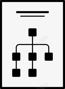 流程图网站地图纸张图标图标