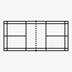 室内运动场羽毛球场运动场网图标高清图片