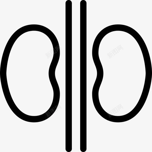 肾脏医疗器官图标svg_新图网 https://ixintu.com 医疗 器官 肾脏