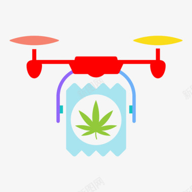 无人机大麻飞机大麻图标图标