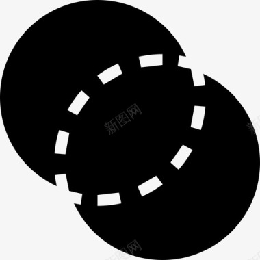 圆联合合并重叠图标图标
