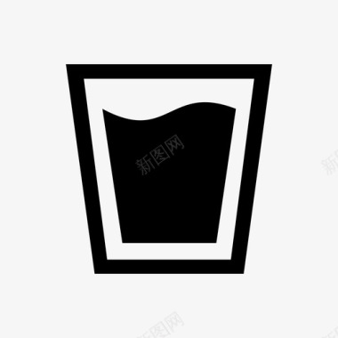 玻璃杯酒果汁图标图标