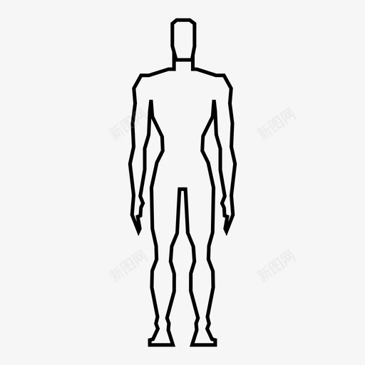 男长肌肉图标svg_新图网 https://ixintu.com 人 坚强 开放 男 站 肌肉 长