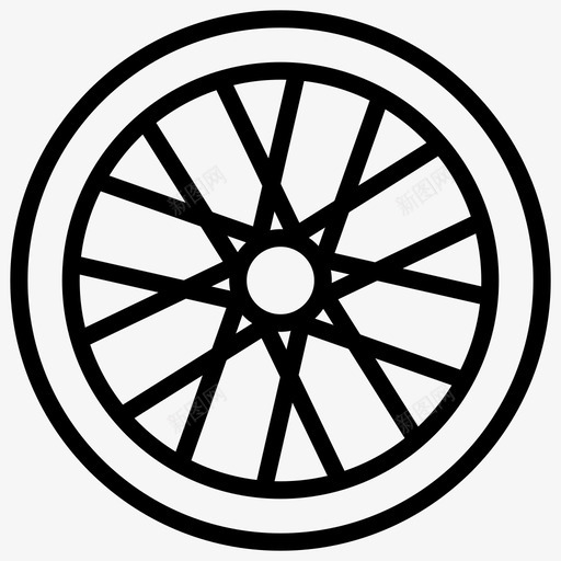 车轮自行车车轮汽车车轮图标svg_新图网 https://ixintu.com 汽车车轮 自行车车轮 车轮 轮辋